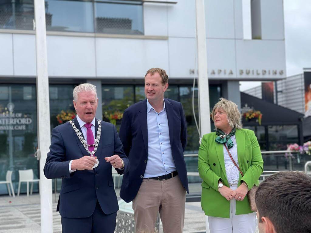 Jim O’Callaghan attending the Cathaoirleach of Ógra Waterford