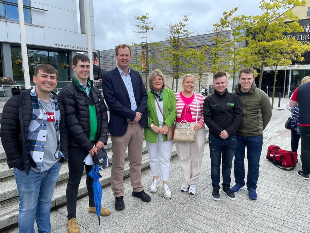 Jim O’Callaghan attending the Cathaoirleach of Ógra Waterford